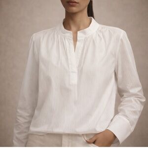 Wear Cissa White Puff-Sleeve Blouse – Size M | Effortless, Elevated Essential
